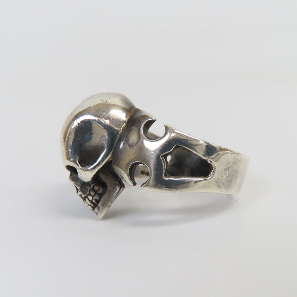 実際に弊社で買取させて頂いたCRAZY PIG/クレイジーピッグ カッタウェイ スカルリング 19-19.5号の画像 2枚目