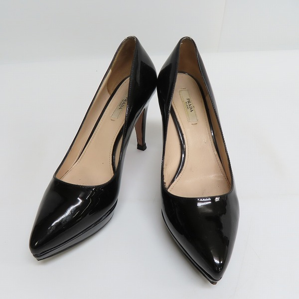 実際に弊社で買取させて頂いた【ジャンク】PRADA/プラダ ヒール パンプス 36.5