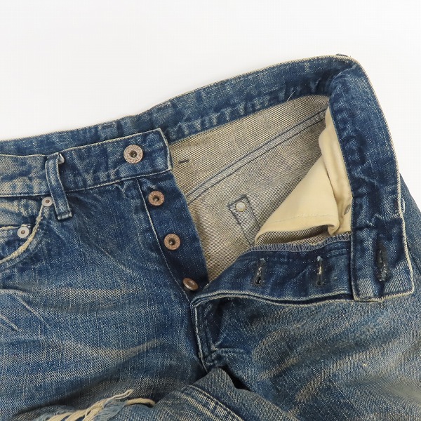 実際に弊社で買取させて頂いた(2)ISAMU KATAYAMA BACKLASH/バックラッシュ クラッシュ/ダメージ加工 デニムパンツ 1308-07/Mの画像 2枚目