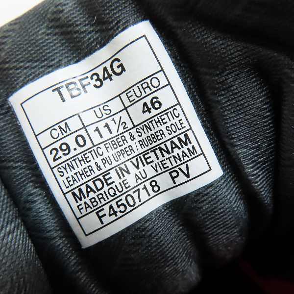 実際に弊社で買取させて頂いたasics/アシックス GELBURST/ゲルバースト バスケットボールシューズ TBF34G/29の画像 5枚目