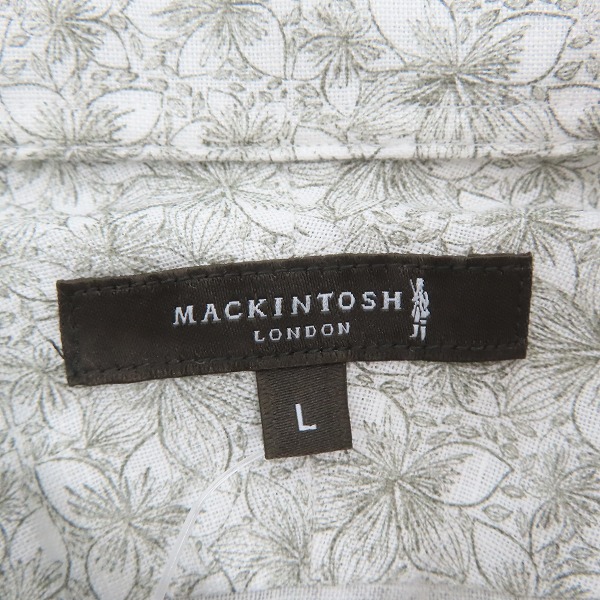 実際に弊社で買取させて頂いた【未使用】MACKINTOSH PHILOSOPHY/マッキントッシュ フィロソフィー リネン 半袖シャツ/Lの画像 2枚目