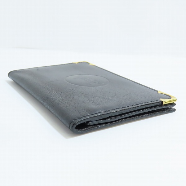 実際に弊社で買取させて頂いたCELINE/セリーヌ 馬車エンブレム レザーカードケース/名刺入れの画像 2枚目