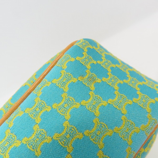 実際に弊社で買取させて頂いたCELINE/セリーヌ マカダム柄 キャンパス×レザー ハンドバッグ CE00/14の画像 6枚目