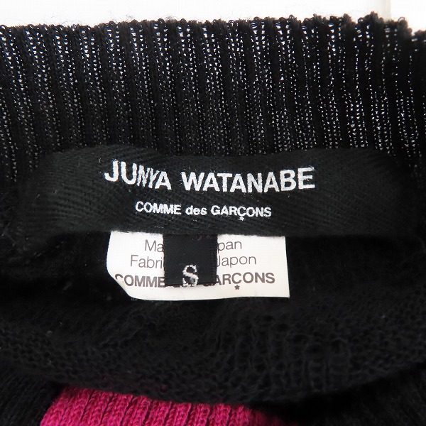実際に弊社で買取させて頂いたJUNYA WATANABE COMME des GARCONS/ジュンヤワタナベコムデギャルソン ボタンデザイン プルオーバー 長袖ニット JC-N025/Sの画像 2枚目