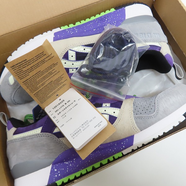 実際に弊社で買取させて頂いたatmos×SNEAKER FREAKER×Asics/アトモス×スニーカーフリーカー×アシックス  GEL-LYTE/ゲルライト Ⅲ OG 1201A529-020/27.5の画像 8枚目