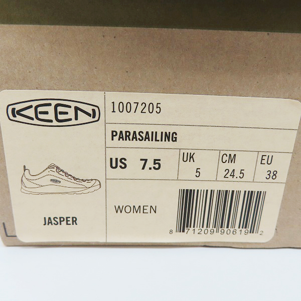 実際に弊社で買取させて頂いたKEEN/キーン JASPER/ジャスパー スニーカー 1007205/24.0の画像 9枚目