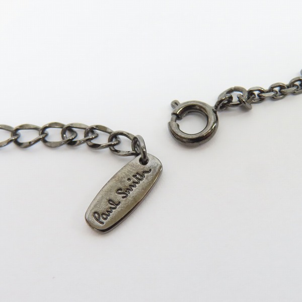 実際に弊社で買取させて頂いたPaul Smith/ポールスミス Carving Logo ネックレス アクセサリー ロゴ チェーン プレートの画像 5枚目