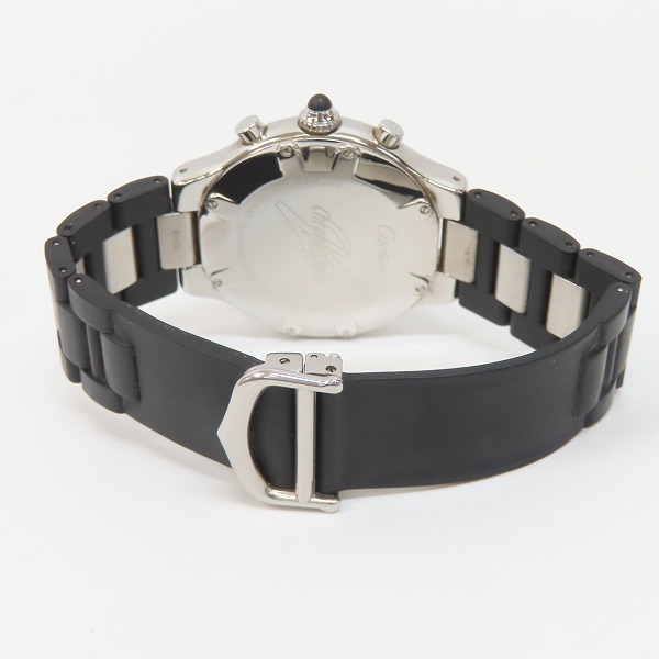 実際に弊社で買取させて頂いたCartier/カルティエ クロノスカフ マスト21 クロノグラフ W10125U2【動作未確認】の画像 3枚目