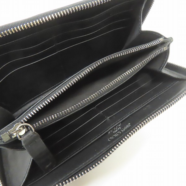 実際に弊社で買取させて頂いたJIMMY CHOO/ジミーチュウ スター ラウンドジップ 長財布/ウォレットの画像 3枚目
