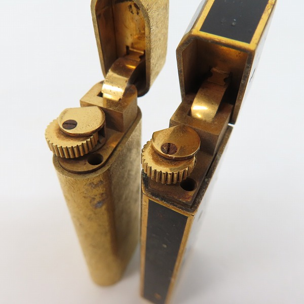 実際に弊社で買取させて頂いたCartier/カルティエ ゴールド ブラック ガスライター 2点セットの画像 4枚目