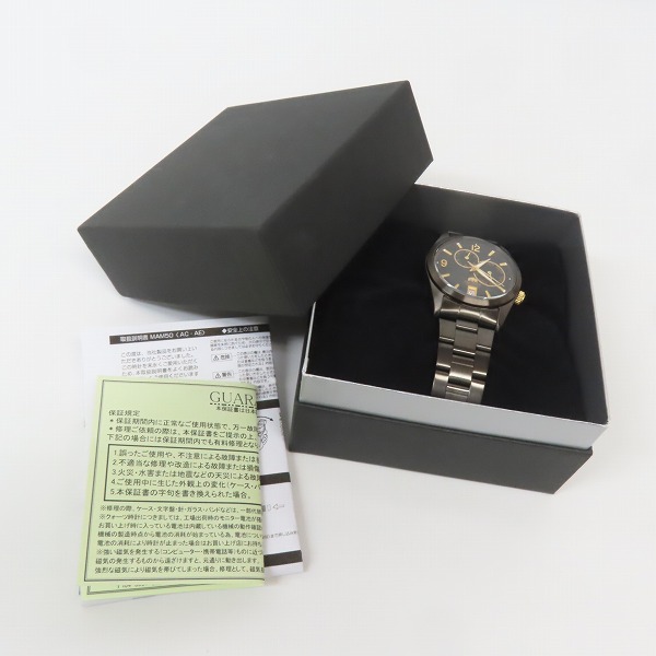 実際に弊社で買取させて頂いたORIENT/オリエント デイデイト 自動巻き ブラック文字盤 ET07-E1-Cの画像 6枚目