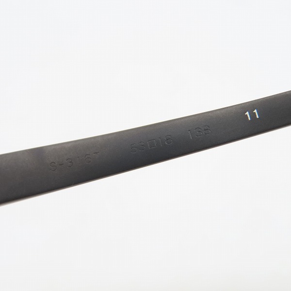 実際に弊社で買取させて頂いた999.9/フォーナインズ ハーフリム メガネフレーム/アイウェア S-316Tの画像 6枚目