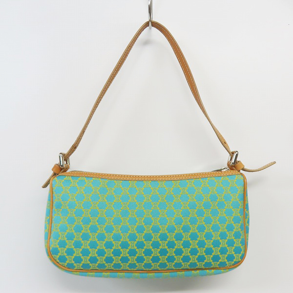 実際に弊社で買取させて頂いたCELINE/セリーヌ マカダム柄 キャンパス×レザー ハンドバッグ CE00/14の画像 1枚目