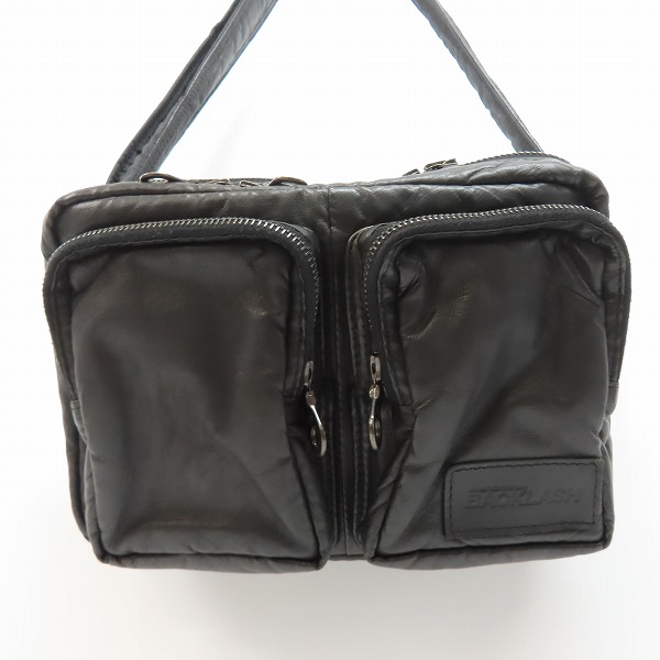 実際に弊社で買取させて頂いたBACKLASH/バックラッシュ レザー ショルダーバッグ