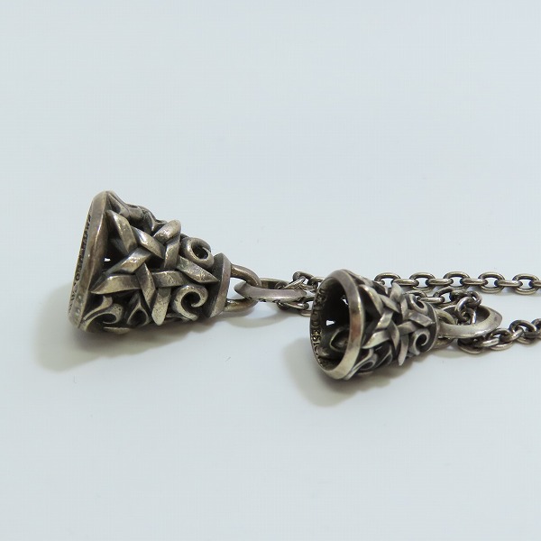 実際に弊社で買取させて頂いたDEAL DESIGN/ディールデザイン ラージステップスターベル/タイニーベル ダブルベルネックレスの画像 3枚目