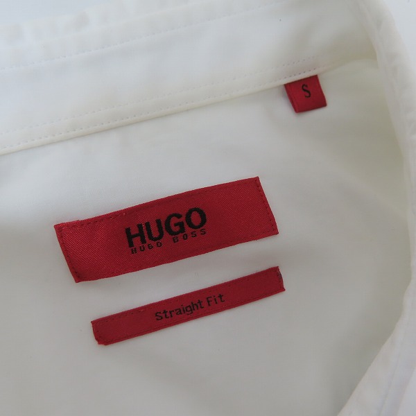 実際に弊社で買取させて頂いたHUGO BOSS/ヒューゴボス ストライプシャツ バイカラー 切り替え STRAIGHT FIT/Sの画像 2枚目
