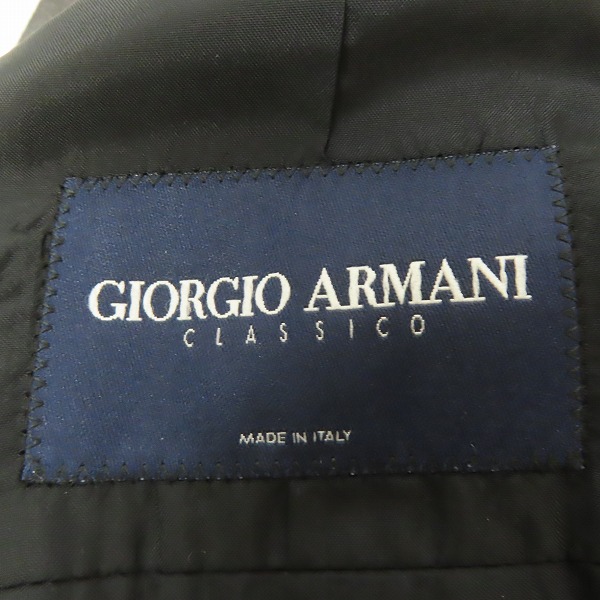 実際に弊社で買取させて頂いた【JPタグ】GIORGIO ARMANI/ジョルジオ アルマーニ ダブル ジャケット/パンツ セットアップ/スーツ /46の画像 2枚目