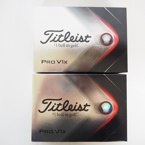 実際に弊社で買取させて頂いた【未使用】Titleist/タイトリスト PRO V1x ゴルフボール ホワイト 2ダースの画像 2枚目