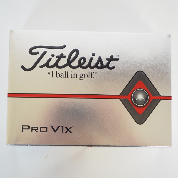 実際に弊社で買取させて頂いた【未使用/オウンネーム】TTitleist/タイトリスト PRO V1x ゴルフボール ホワイト 1ダースの画像 2枚目
