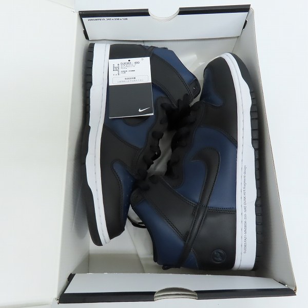 実際に弊社で買取させて頂いたNIKE×FRAGMENT DESIGN/ナイキ×フラグメントデザイン DUNK HI/F ダンク DJ0383-400/27の画像 8枚目