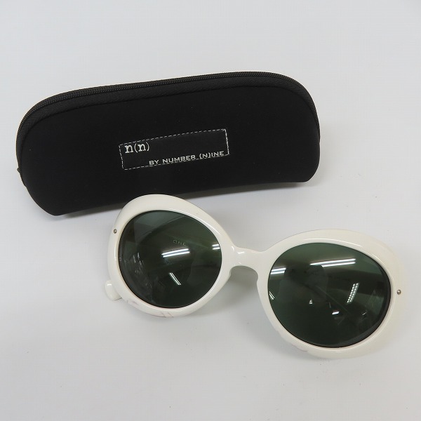実際に弊社で買取させて頂いたNUMBER (N)INE/ナンバーナイン ONE/ワン サングラス/アイウェア ホワイトの画像 9枚目