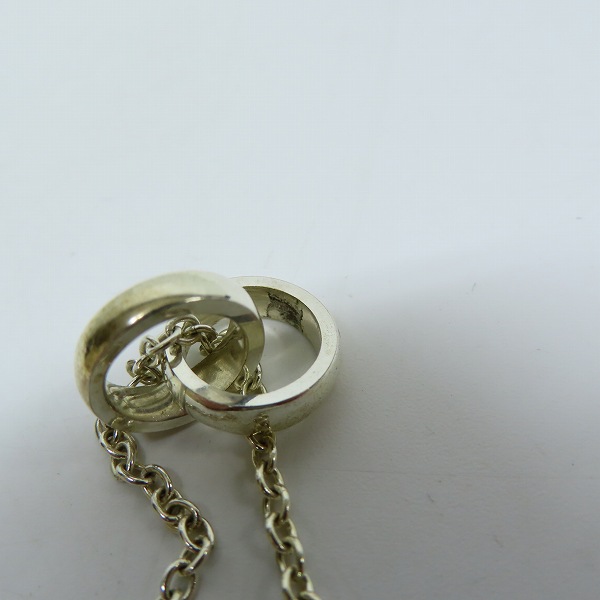 実際に弊社で買取させて頂いたPaul Smith/ポールスミス ダブルリングネックレスの画像 6枚目