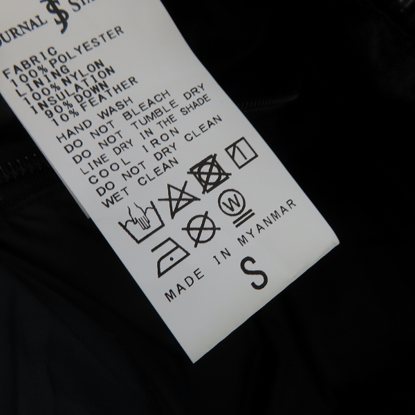 実際に弊社で買取させて頂いたJOURNAL STANDARD/ジャーナルスタンダード LASKA/ラスカ フェイクレザーダウンジャケット Sの画像 4枚目