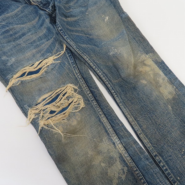 実際に弊社で買取させて頂いた(2)ISAMU KATAYAMA BACKLASH/バックラッシュ クラッシュ/ダメージ加工 デニムパンツ 1308-07/Mの画像 7枚目