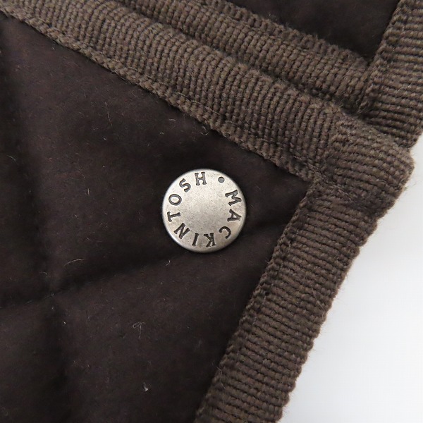 実際に弊社で買取させて頂いたMacintosh/マッキントッシュ ウール キルティングコート/36の画像 6枚目