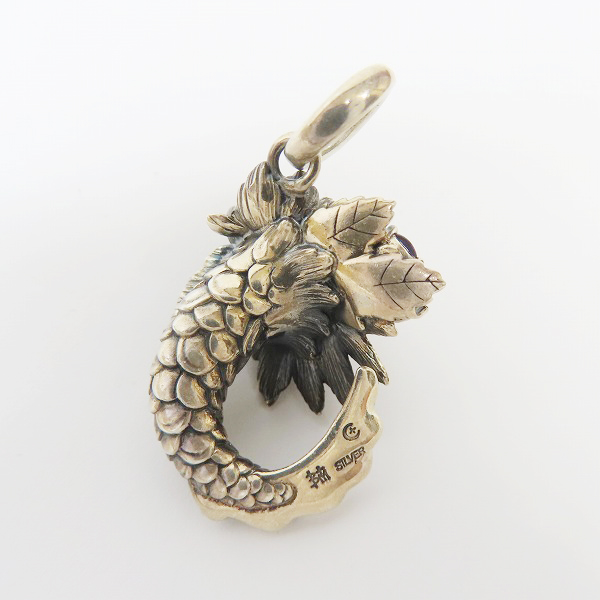 実際に弊社で買取させて頂いたBloody Mary/ブラッディマリー Lotus head/ロータスヘッド 蓮魚 ペンダントトップの画像 2枚目