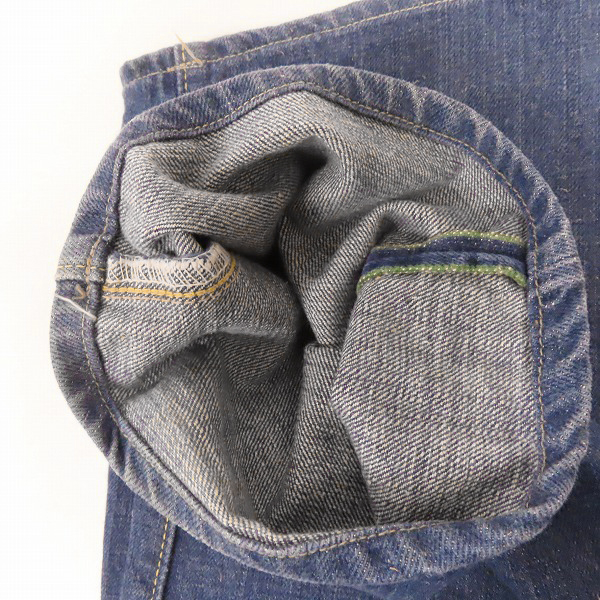 実際に弊社で買取させて頂いたSUGAR CANE/シュガーケーン 阿波蓼正藍 右綾 砂糖黍デニム ジーンズ SC40200/W34L34の画像 9枚目