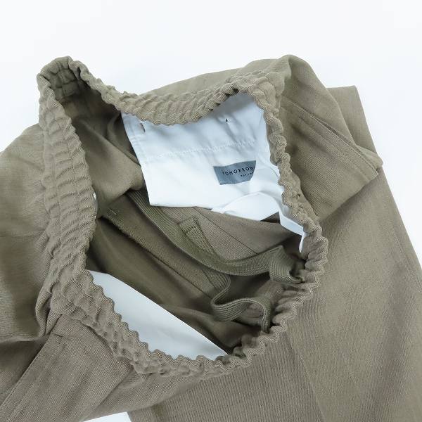 実際に弊社で買取させて頂いたTOMORROWLAND/トゥモローランド ウールレーヨンツイル ダブルブレステッド4Bジャケット セットアップ/Sの画像 5枚目