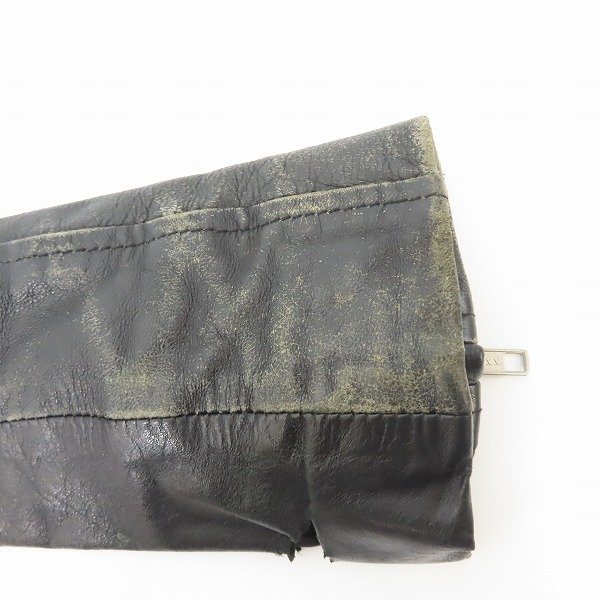 実際に弊社で買取させて頂いたEKAM/エカム ラムレザー ジップアップパーカー/Mの画像 6枚目