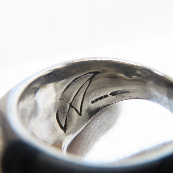 実際に弊社で買取させて頂いたCRAZY PIG DESIGNS/クレイジーピッグ スモール エビルスカル リング 20.5-22号の画像 5枚目