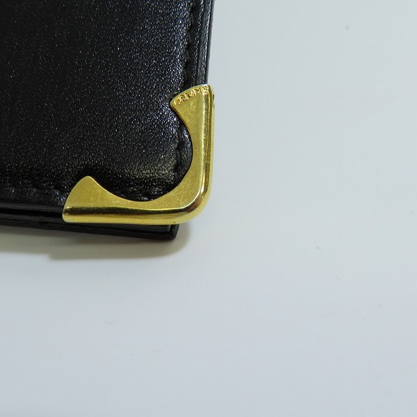 実際に弊社で買取させて頂いたCELINE/セリーヌ 馬車エンブレム レザーカードケース/名刺入れの画像 5枚目