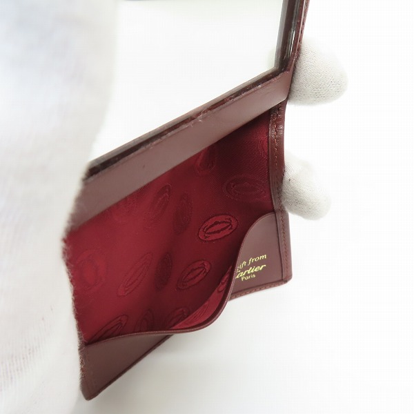 実際に弊社で買取させて頂いたCartier/カルティエ a gift from cartier ノベルティ コンパクトミラー カードケースの画像 5枚目