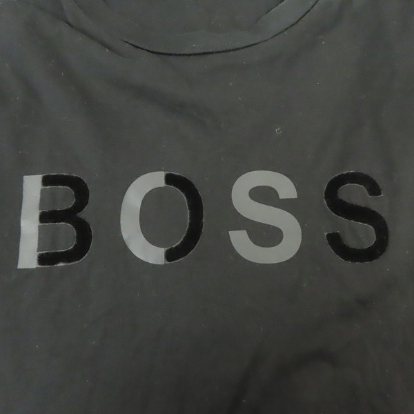 実際に弊社で買取させて頂いたHUGO BOSS/ヒューゴボス ロゴ 半袖 Tシャツ ブラック XLの画像 5枚目