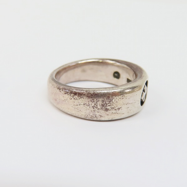 実際に弊社で買取させて頂いたBWL/Bill Wall Leather/ビルウォールレザー Smooth -C- Cross Ring R-227/16.5号の画像 4枚目