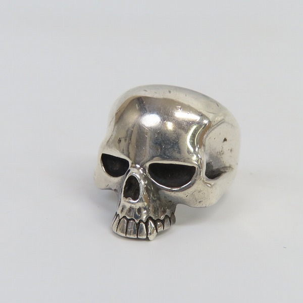 実際に弊社で買取させて頂いたCRAZY PIG DESIGNS/クレイジーピッグ スモール エビルスカル リング 20.5-22号