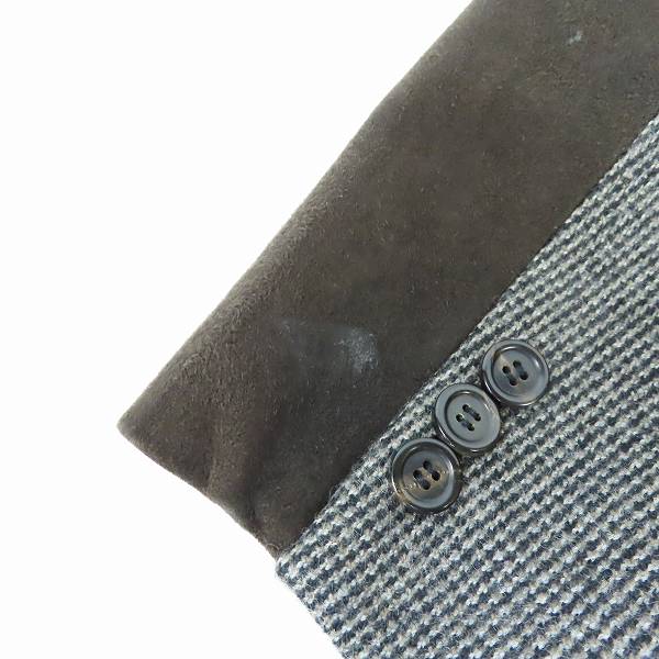 実際に弊社で買取させて頂いたHUGO BOSS/ヒューゴボス 袖素材切替 テーラードジャケット 52の画像 6枚目