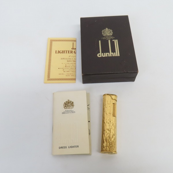 実際に弊社で買取させて頂いたdunhill/ダンヒル ガスライター サイドローラー ゴールドの画像 7枚目
