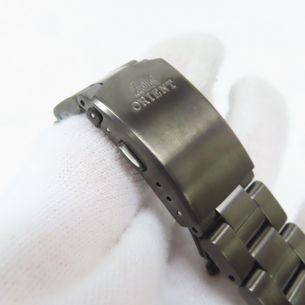 実際に弊社で買取させて頂いたORIENT/オリエント デイデイト 自動巻き ブラック文字盤 ET07-E1-Cの画像 5枚目