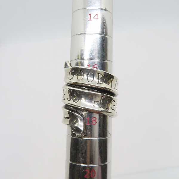 実際に弊社で買取させて頂いたCRIMIE/クライミー×Argent Gleam/アージェントグリーム RIBBONリング 16-19.5号の画像 8枚目