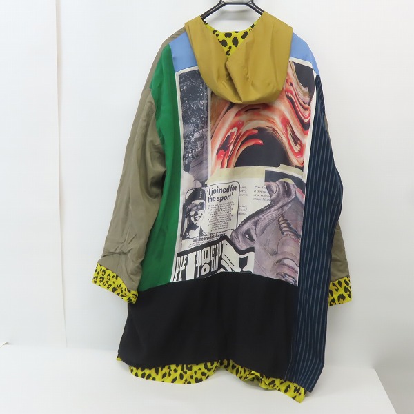 実際に弊社で買取させて頂いたDIET BUTCHER SLIM SKIN/ダイエットブッチャースリムスキン×河村康輔 リバーシブルドッキングコート/2の画像 3枚目