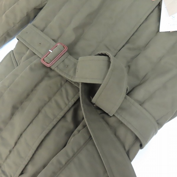 実際に弊社で買取させて頂いた【未使用/JPタグ】BURBERRY/バーバリー quilted gabardine coat キルティングコート 8002659/36の画像 7枚目