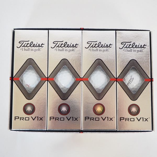 実際に弊社で買取させて頂いた【未使用/オウンネーム】TTitleist/タイトリスト PRO V1x ゴルフボール ホワイト 1ダース