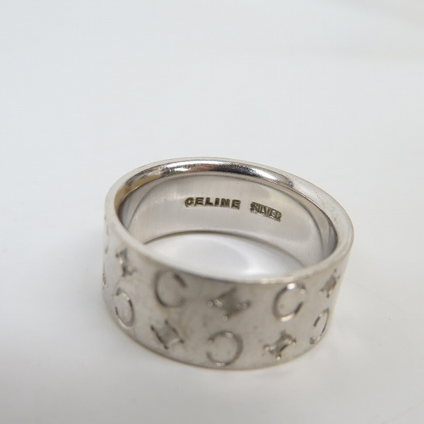 実際に弊社で買取させて頂いたCELINE/セリーヌ ロゴ リング/指輪 18号の画像 6枚目
