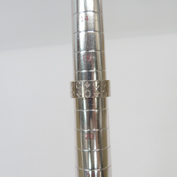 実際に弊社で買取させて頂いたCELINE/セリーヌ ロゴ リング/指輪 18号の画像 7枚目