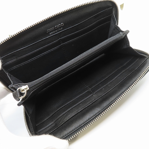 実際に弊社で買取させて頂いたJIMMY CHOO/ジミーチュウ フィリパ FILIPA-CST フィリパ スタースタッズ ラウンドファスナーロングウォレット/長財布の画像 3枚目