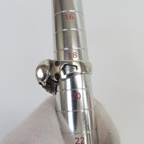 実際に弊社で買取させて頂いたCRAZY PIG/クレイジーピッグ カッタウェイ スカルリング 19-19.5号の画像 8枚目